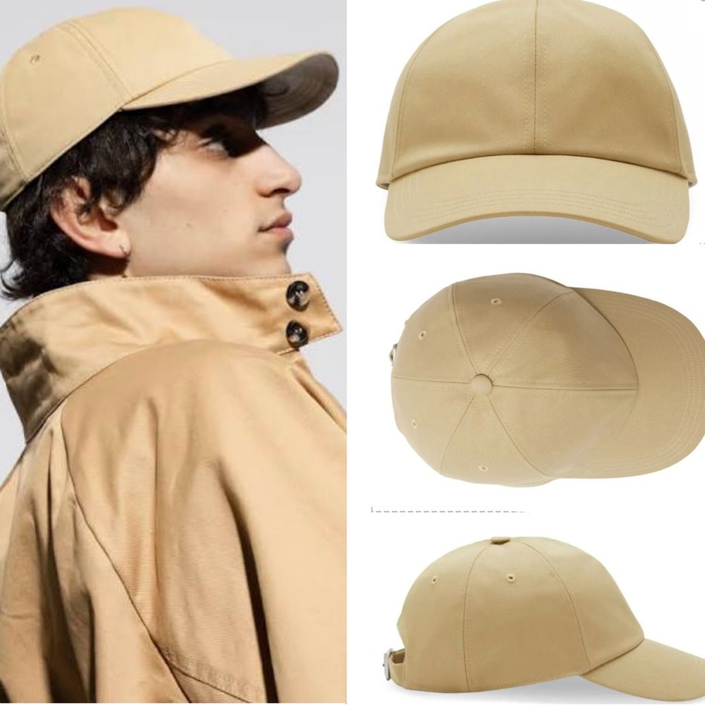 BURBERRY 2025 ACCESSORY IS A  BASEBALL CAP ! TAN WITH EMBROIDERED LOGO